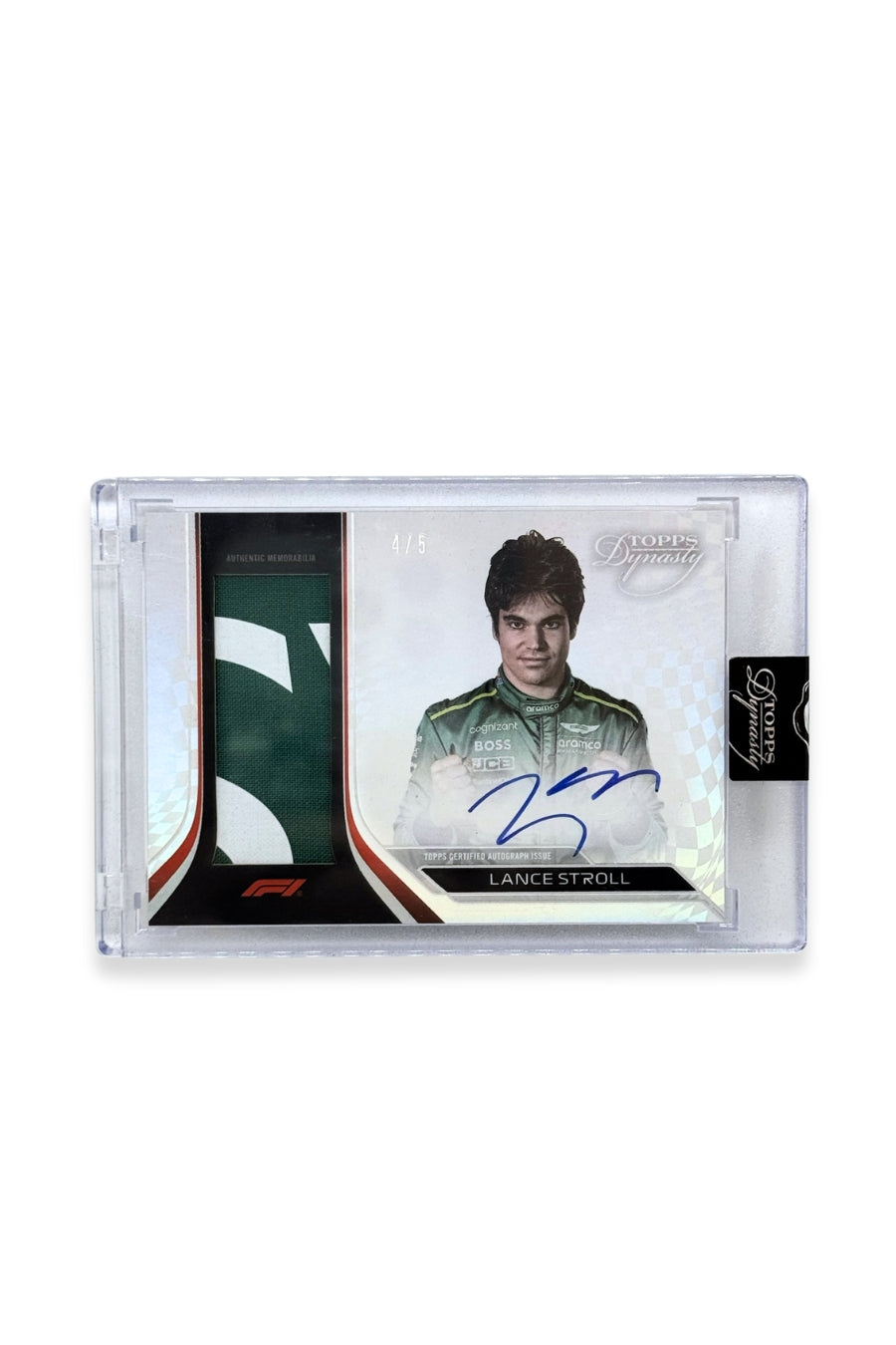 2024 Topps Dynasty Lance Stroll Single Patch Auto #4/5