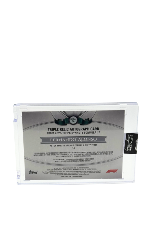 2025 Topps Dynasty Fernando Alonso Triple Patch Auto #8/10