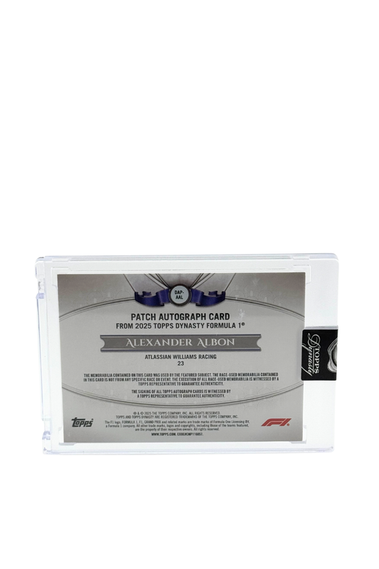 2025 Topps Dynasty Alex Albon Patch Auto #1/1