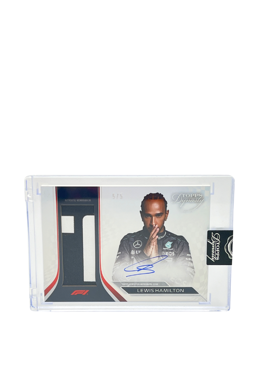 2024 Topps Dynasty Lewis Hamilton Patch Auto #5/5