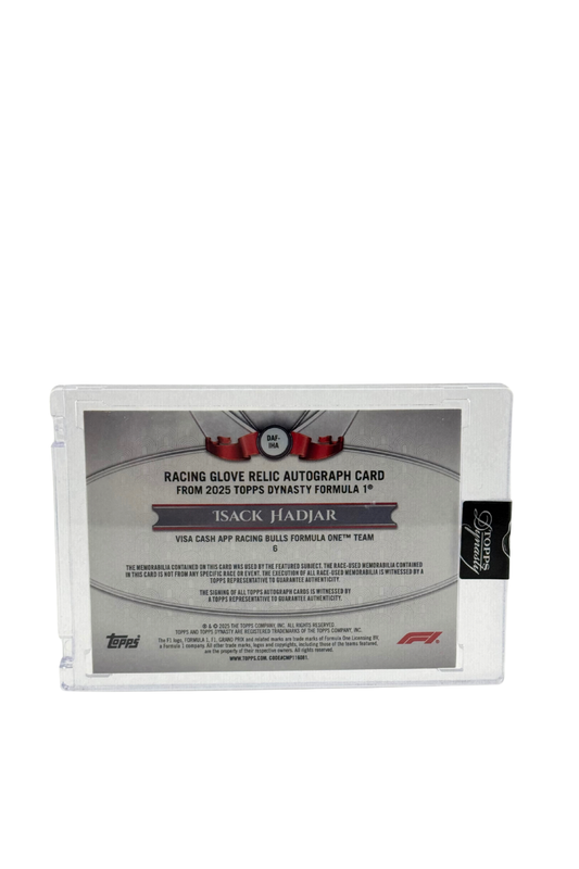 2025 Topps Dynasty Isack Hadjar Rookie Patch Auto #3/5