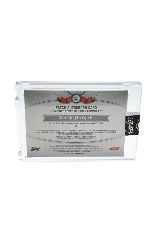 2025 Topps Dynasty Isack Hadjar Patch Auto #2/2