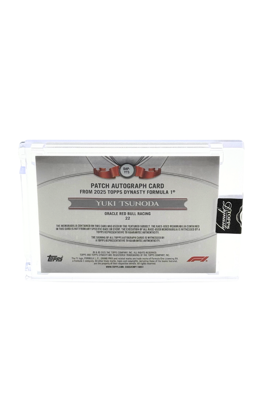 2025 Topps Dynasty Yuki Tsunoda Patch Auto #3/5