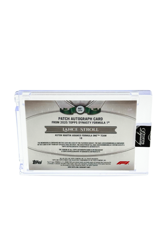 2025 Topps Dynasty Lance Stroll Patch Auto #2/2