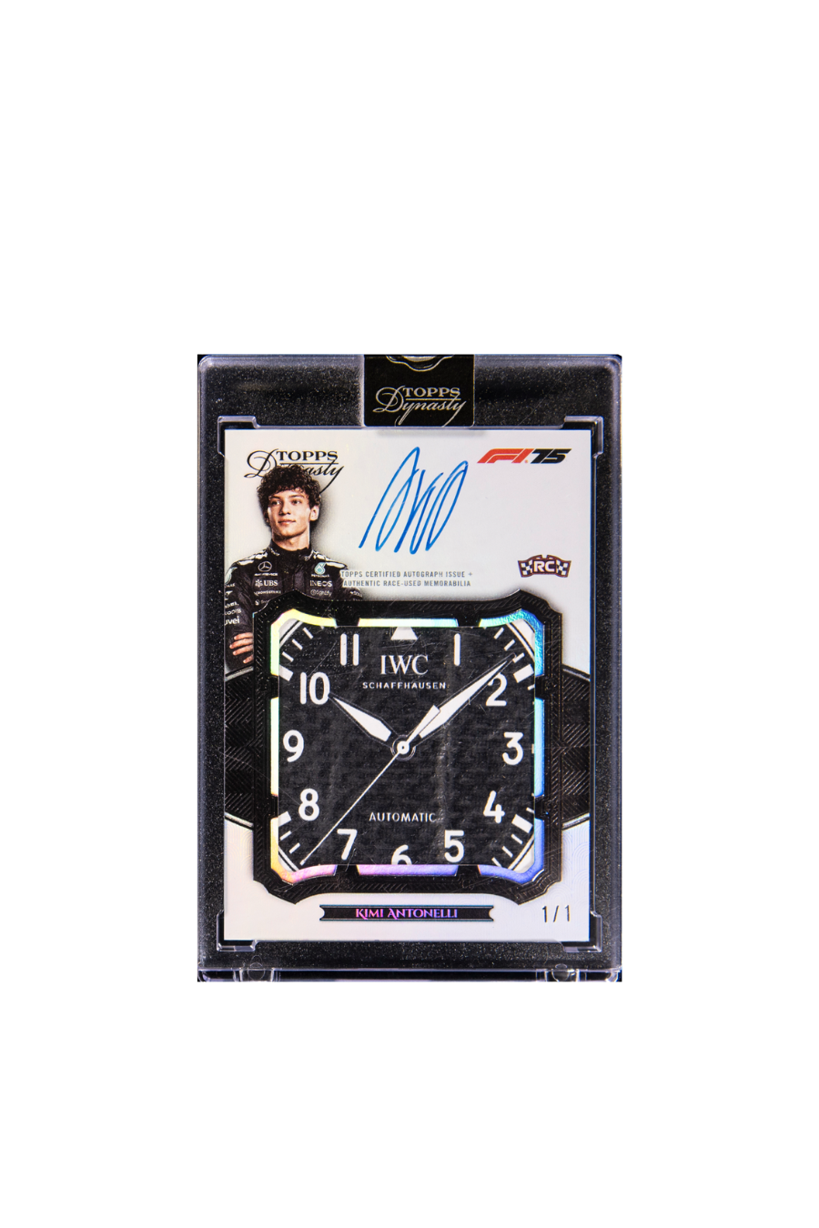 2025 Topps Dynasty Kimi Antonelli Watch Face Patch Auto #1/1
