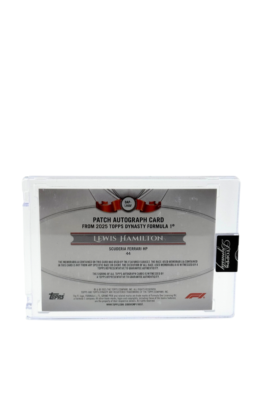 2025 Topps Dynasty Lewis Hamilton Patch Auto #4/5