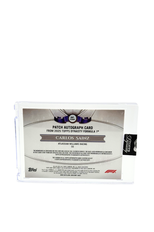 2025 Topps Dynasty Carlos Sainz Patch Auto #2/10