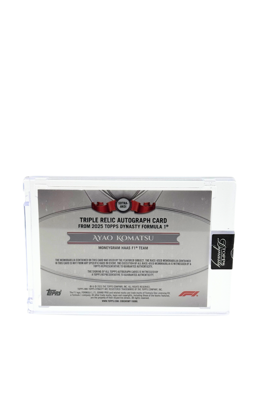 2025 Topps Dynasty Ayao Komatsu Triple Patch Auto #1/1