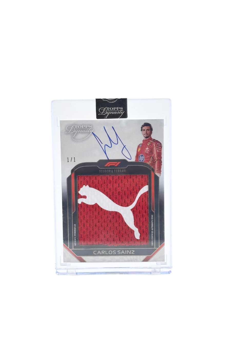 2024 Topps Dynasty Carlos Sainz Jumbo Patch Auto #1/1