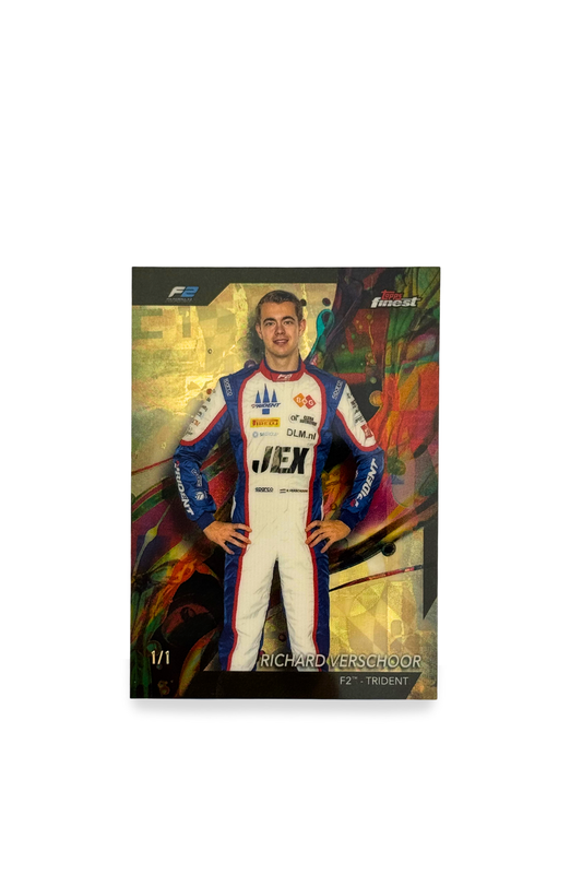 2024 Topps Chrome F1 Richard Verschoor 1/1 parallel card (Trident)