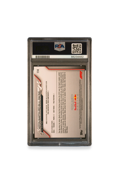 2020 Topps Chrome F1 Aston Martin Red Bull Racing Sapphire #114 PSA 10