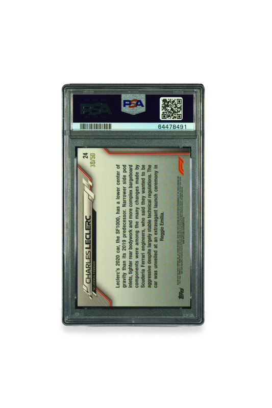 2020 Topps Chrome F1 Charles Leclerc Gold Refractor #24 PSA 9