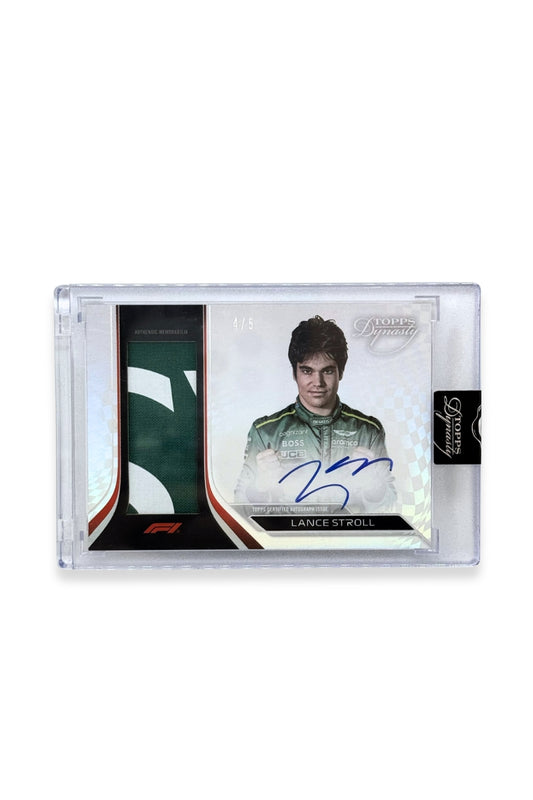2024 Topps Dynasty Lance Stroll Single Patch Auto #4/5