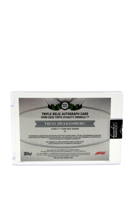 2025 Topps Dynasty Nico Hulkenberg Triple Patch Auto #2/5