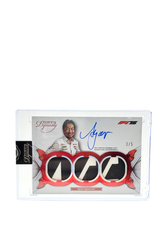 2025 Topps Dynasty Ayao Komatsu Triple Patch Auto #3/5