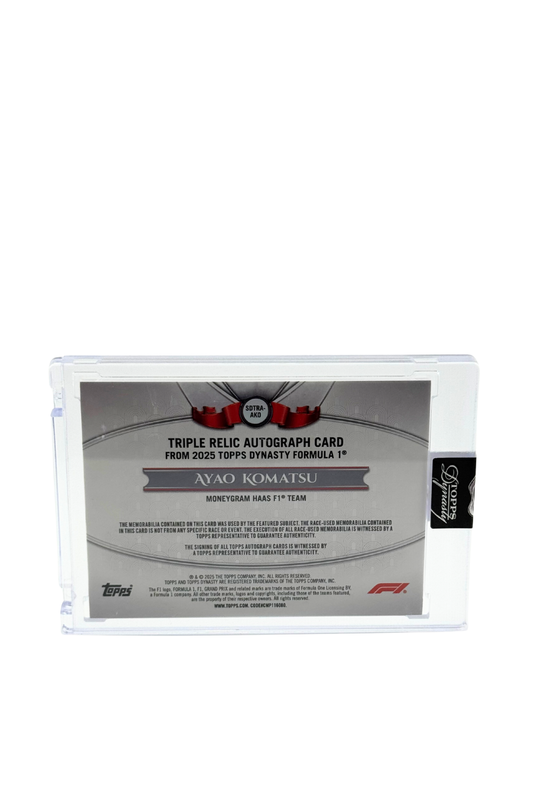 2025 Topps Dynasty Ayao Komatsu Triple Patch Auto #3/5