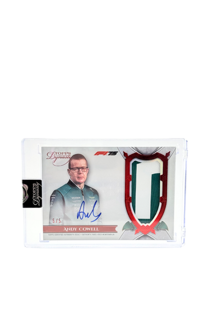 2025 Topps Dynasty Andy Cowell Patch Auto #5/5