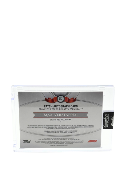 2025 Topps Dynasty Max Verstappen Patch Auto #3/5