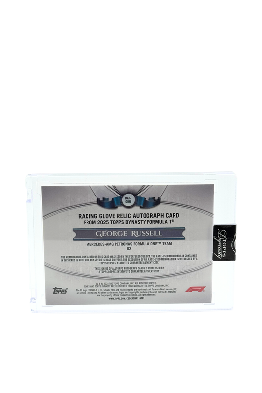 2025 Topps Dynasty George Russell Glove Patch Auto #1/5