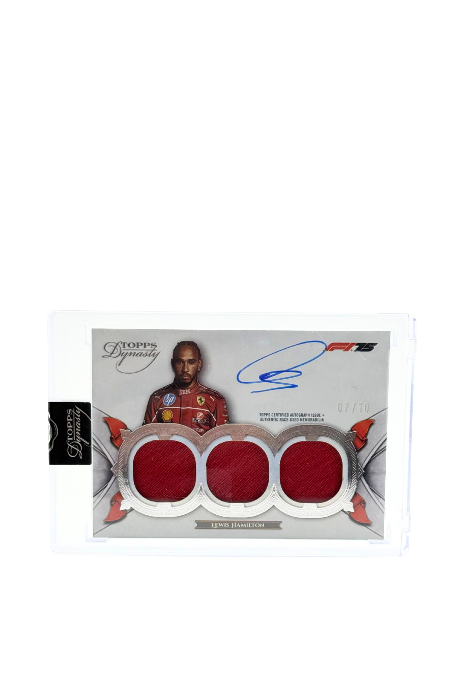 2025 Topps Dynasty Lewis Hamilton Triple Patch Auto #7/10