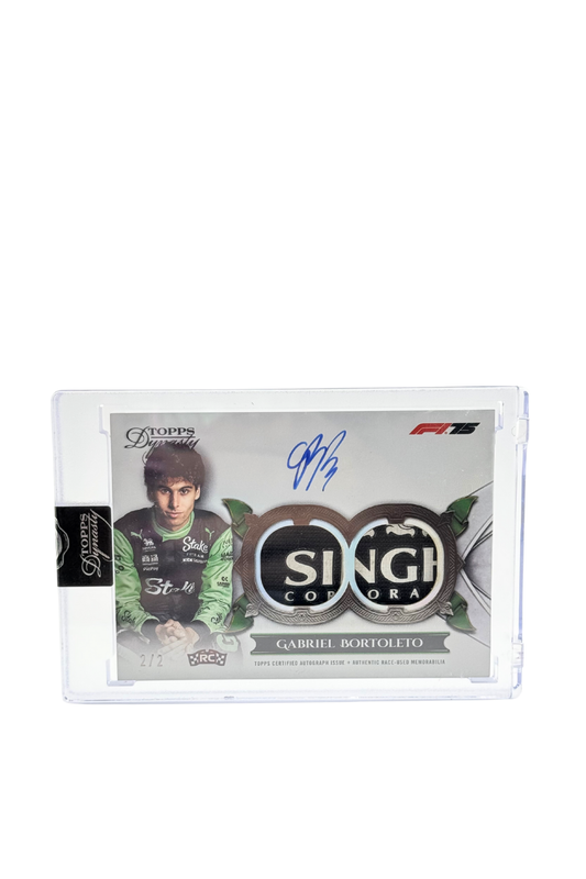 2025 Topps Dynasty Gabriel Bortoleto Rookie Patch Auto #2/2