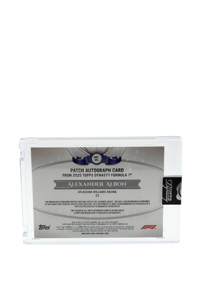 2025 Topps Dynasty Alex Albon Patch Auto #1/1