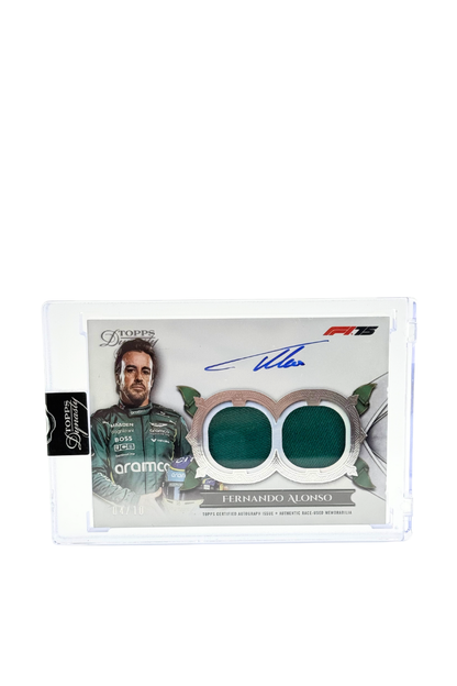 2025 Topps Dynasty Fernando Alonso Double Patch Auto #4/10