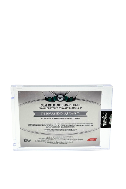 2025 Topps Dynasty Fernando Alonso Double Patch Auto #4/10