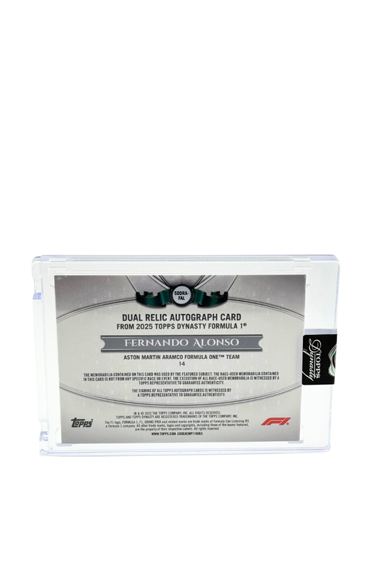 2025 Topps Dynasty Fernando Alonso Double Patch Auto #4/10