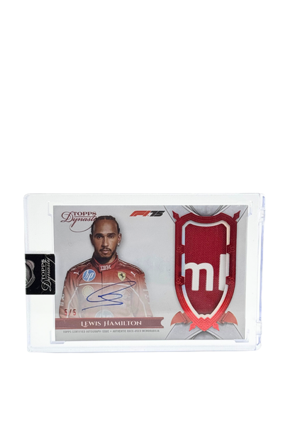 2025 Topps Dynasty Lewis Hamilton Patch Auto #5/5