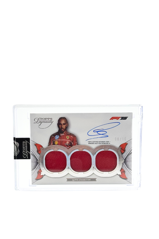 2025 Topps Dynasty Lewis Hamilton Triple Patch Auto #8/10