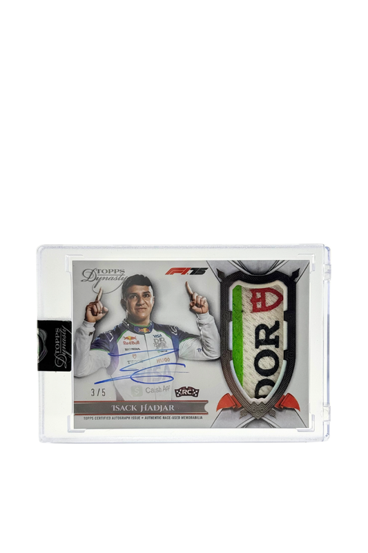 2025 Topps Dynasty Isack Hadjar Rookie Patch Auto #3/5