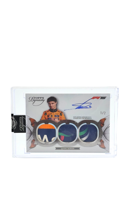 2025 Topps Dynasty Lando Norris Triple Patch Auto #1/2