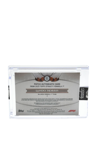 2025 Topps Dynasty Lando Norris Patch Auto #2/10