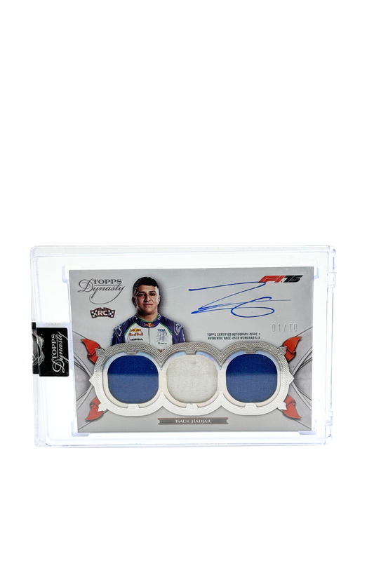 2025 Topps Dynasty Isack Hadjar Triple Patch Auto #1/10