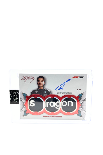 2025 Topps Dynasty George Russell Triple Patch Auto #3/5
