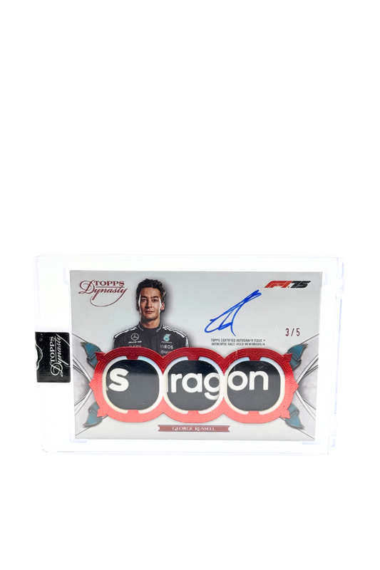 2025 Topps Dynasty George Russell Triple Patch Auto #3/5