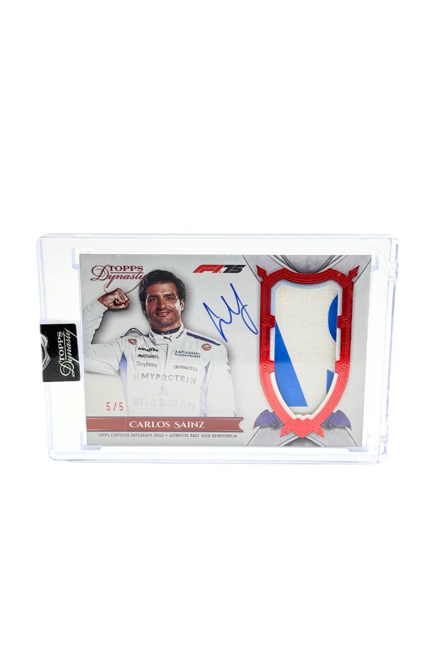 2025 Topps Dynasty Carlos Sainz Patch Auto #5/5