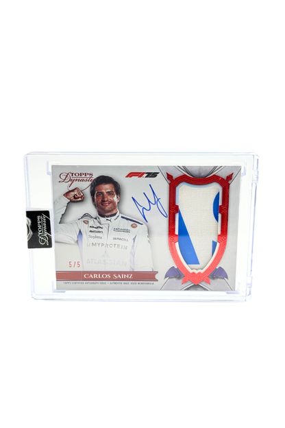 2025 Topps Dynasty Carlos Sainz Patch Auto #5/5