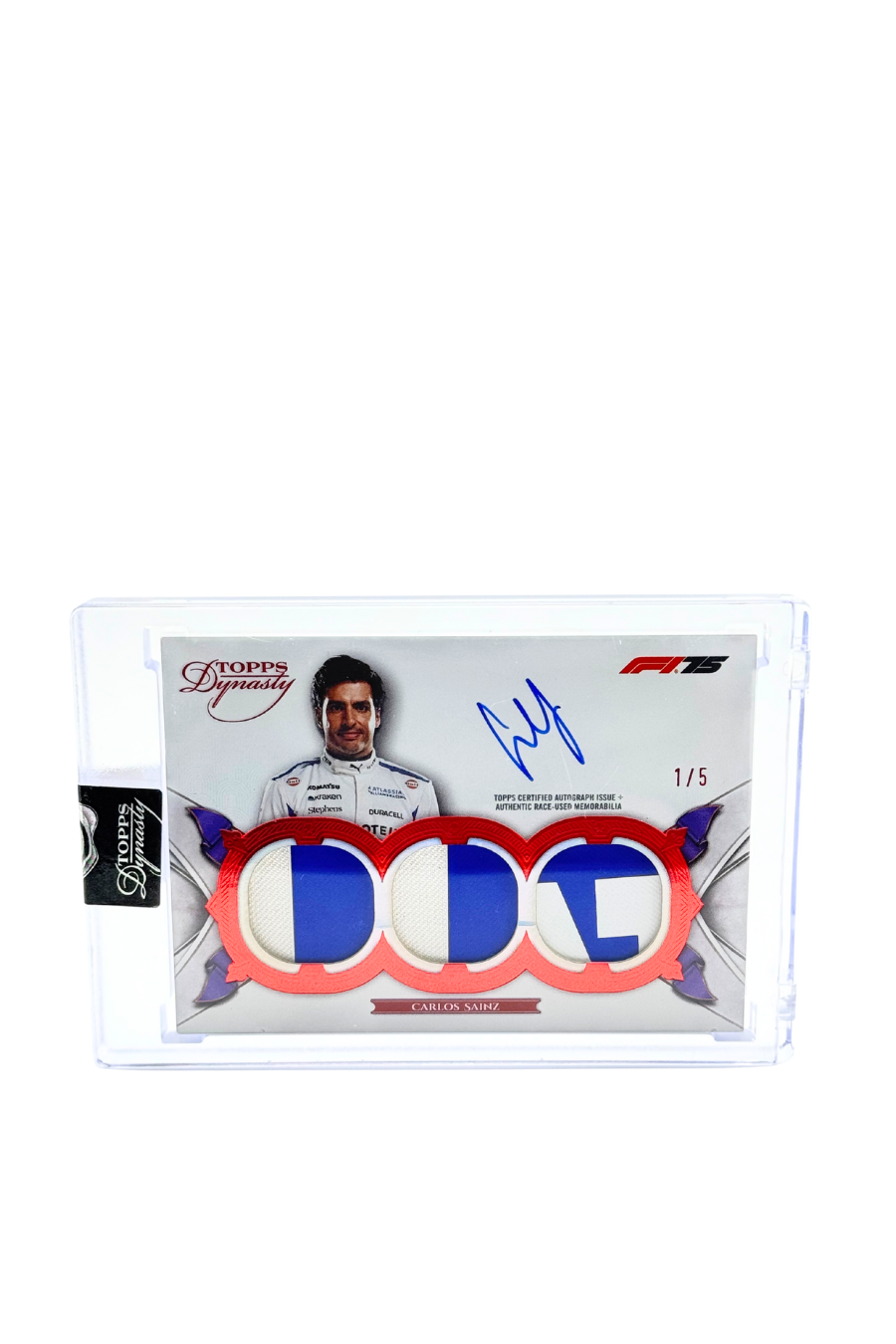 2025 Topps Dynasty Carlos Sainz Triple Patch Auto #1/5