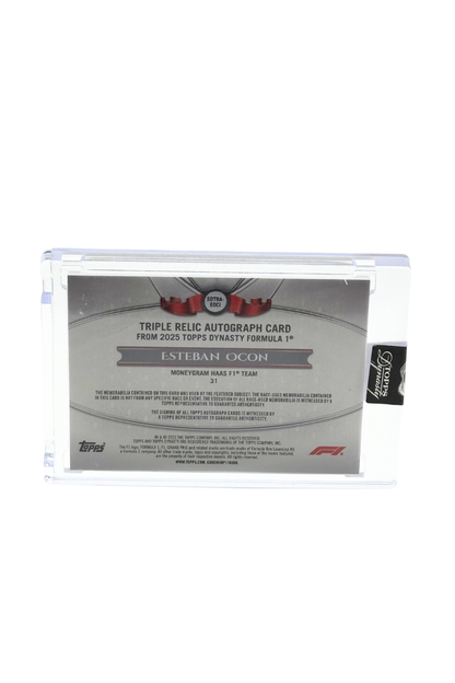 2025 Topps Dynasty Esteban Ocon Triple Patch Auto #5/10