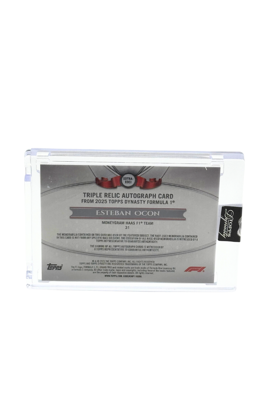 2025 Topps Dynasty Esteban Ocon Triple Patch Auto #5/10