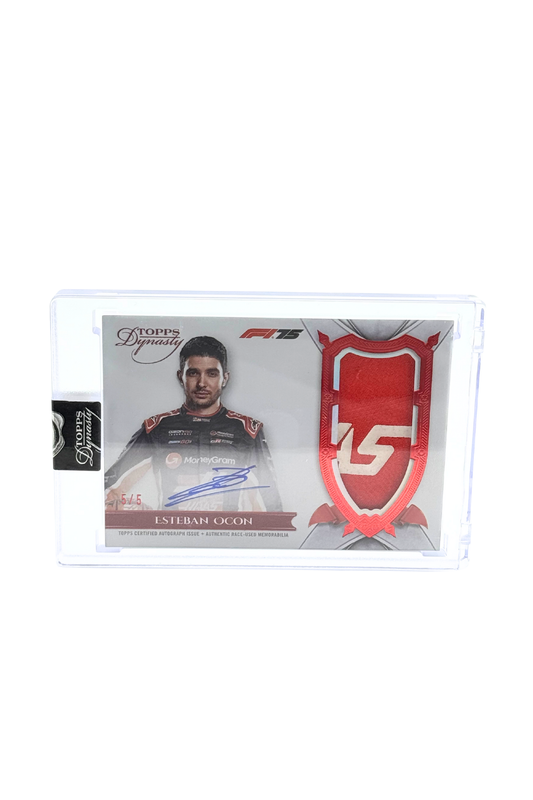 2025 Topps Dynasty Esteban Ocon Patch Auto #5/5
