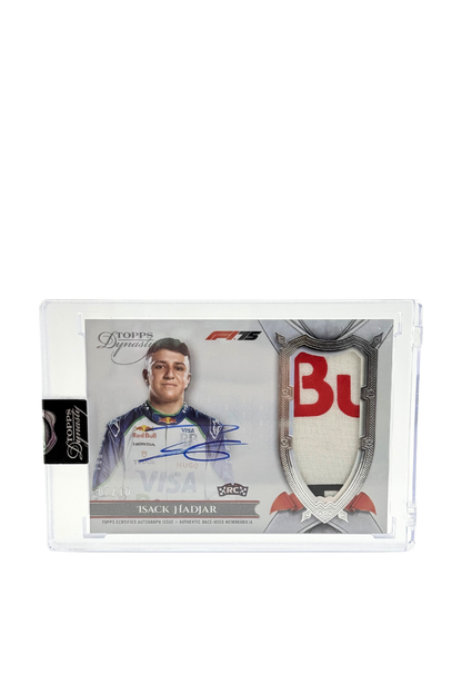 2025 Topps Dynasty Isack Hadjar Rookie Patch Auto #7/10
