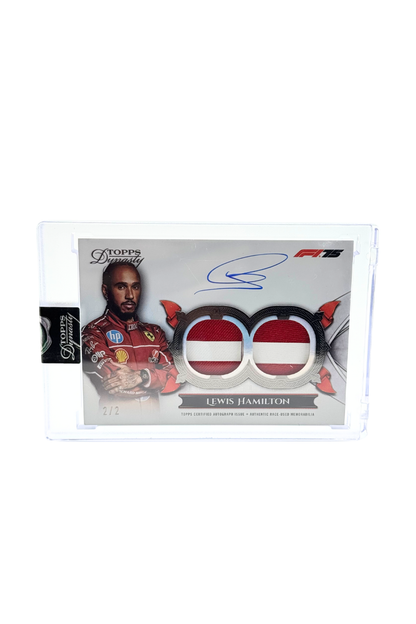 2025 Topps Dynasty Lewis Hamilton Double Patch Auto #2/2