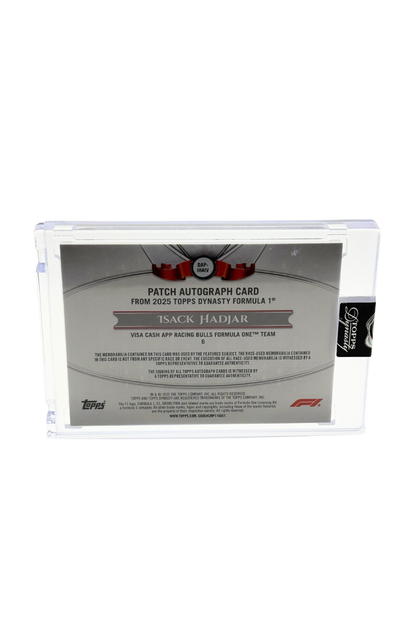 2025 Topps Dynasty Isack Hadjar Patch Auto #1/2