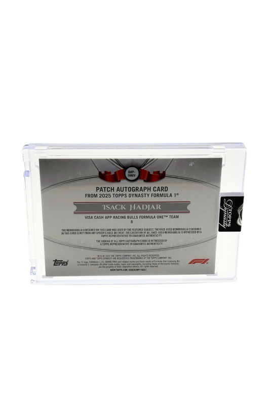 2025 Topps Dynasty Isack Hadjar Patch Auto #1/2