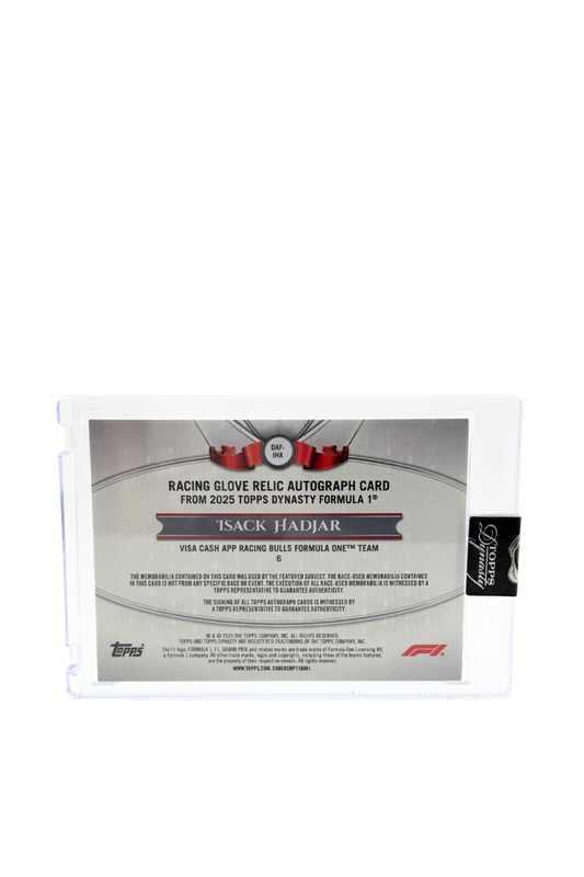 2025 Topps Dynasty Isack Hadjar Rookie Patch Auto #4/5