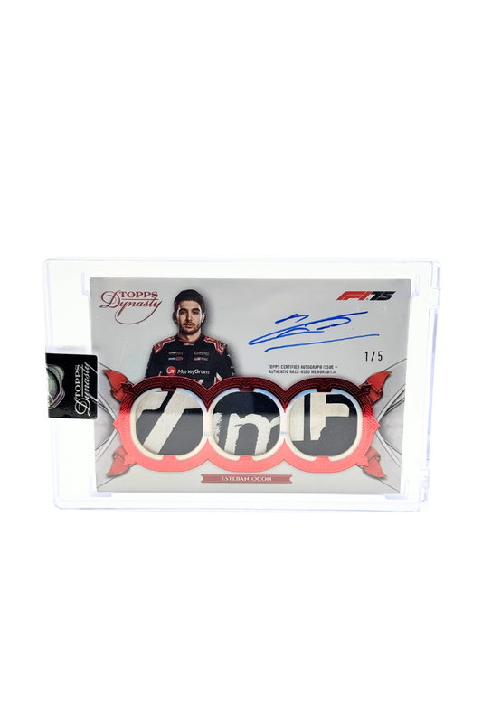 2025 Topps Dynasty Esteban Ocon Triple Patch Auto #1/5