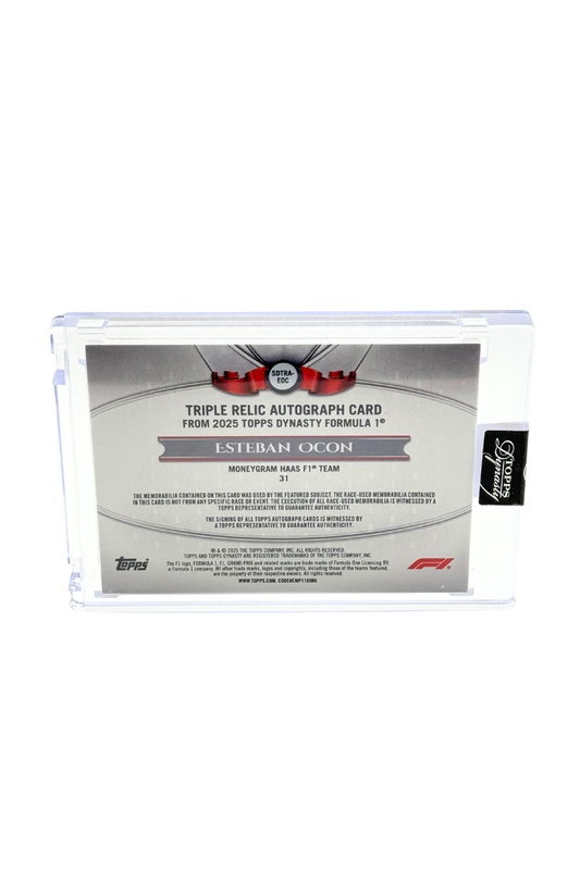 2025 Topps Dynasty Esteban Ocon Triple Patch Auto #1/5